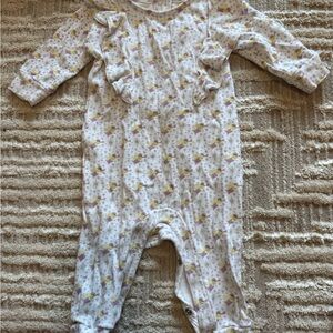 Charming Kids One Piece in White and Yellow